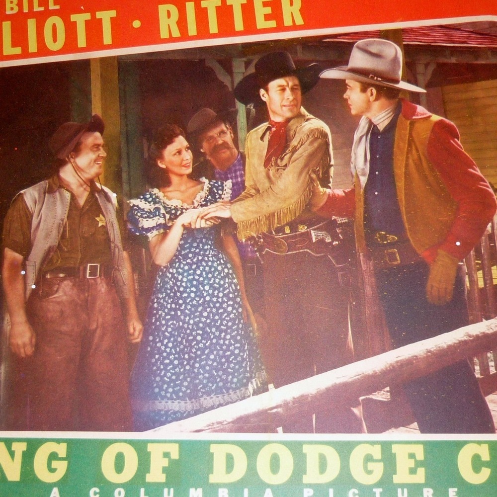 King of Dodge City 1941 Original Lobby Card Bill Elliott‎ Tex Ritter Western